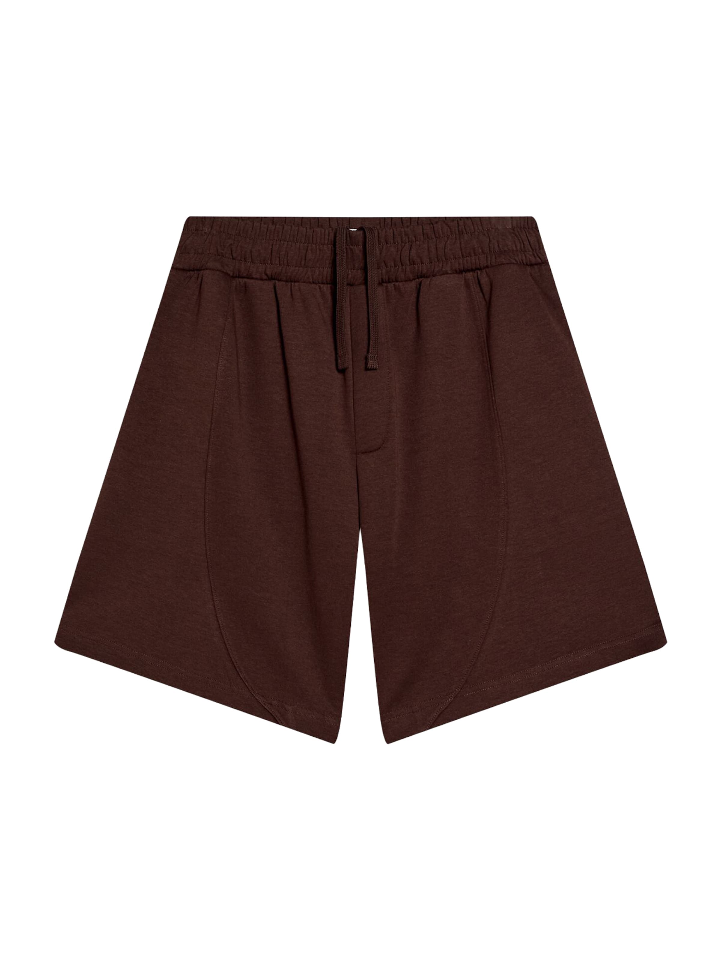 BershkaBaggy Hlače - smeđa boja: prednji dio