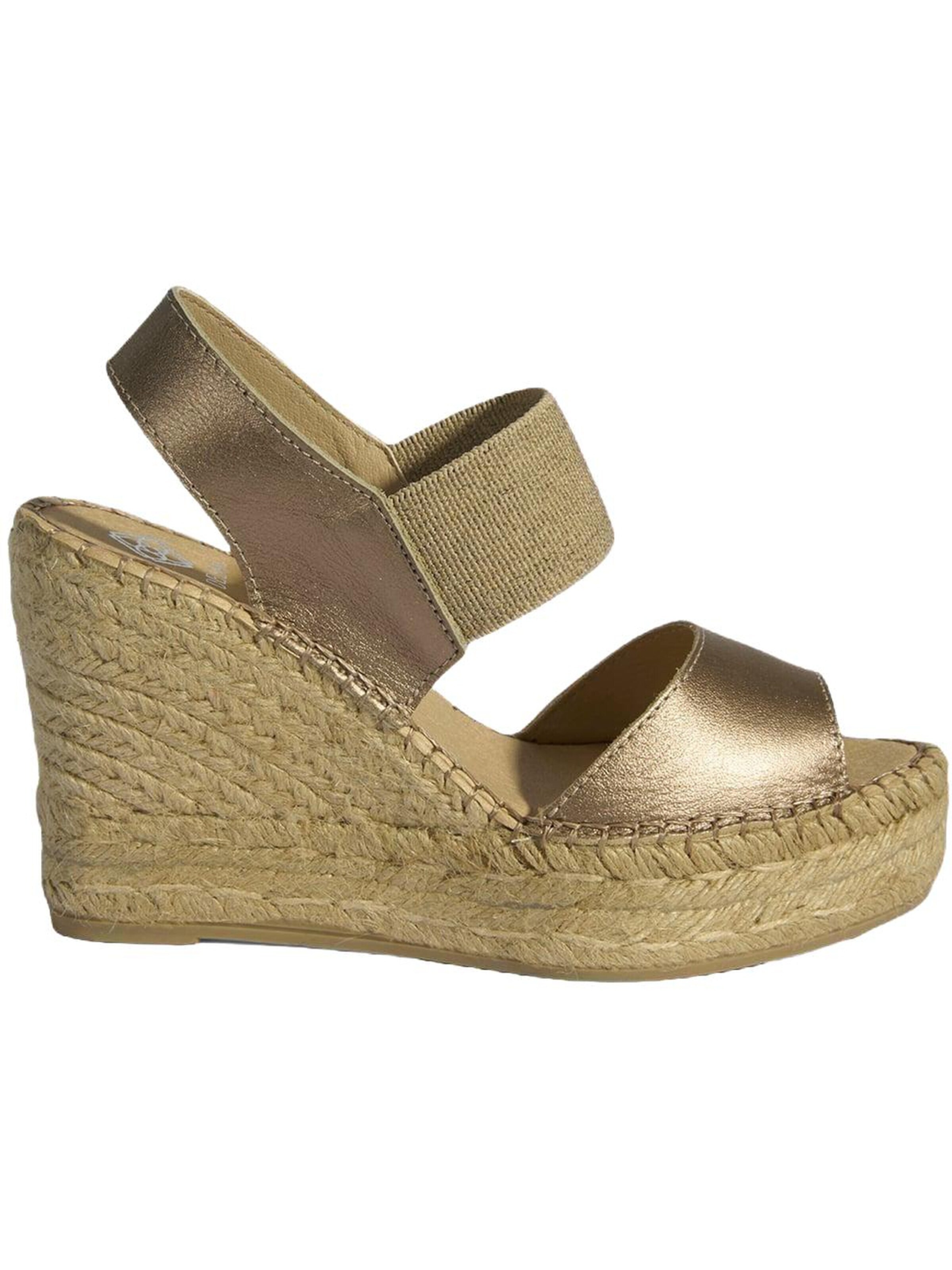 Desa Sandal 'Keil-Espadrilles' in Gold