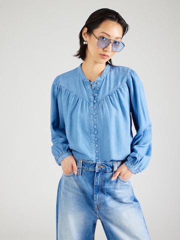 ONLY Blouse 'AVERIE' in Blauw: voorkant
