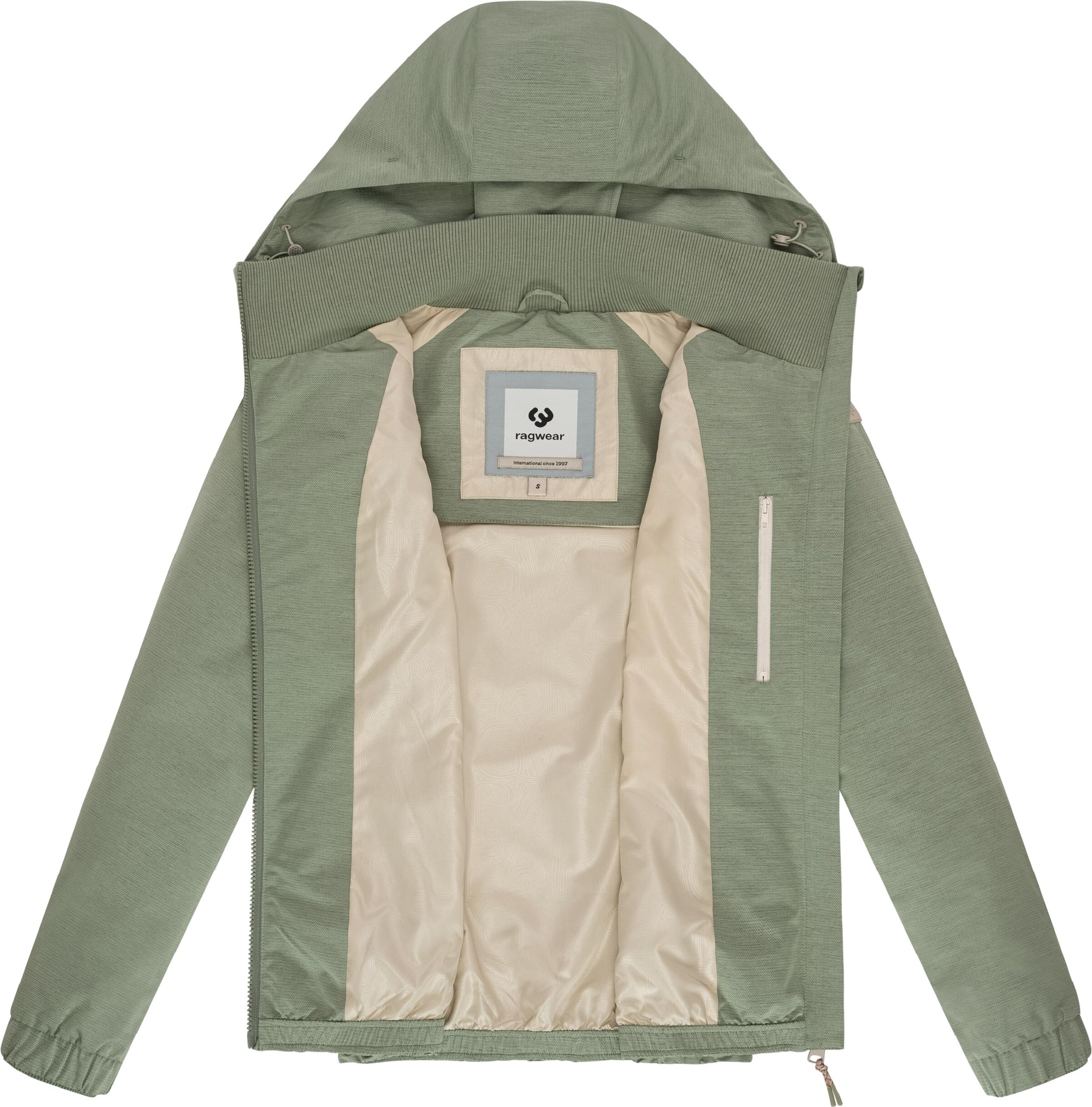 Ragwear Weatherproof jacket 'Dizzie' in Green