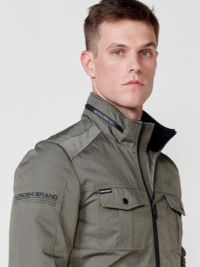 KOROSHI Between-season jacket in Khaki / Black, Item view