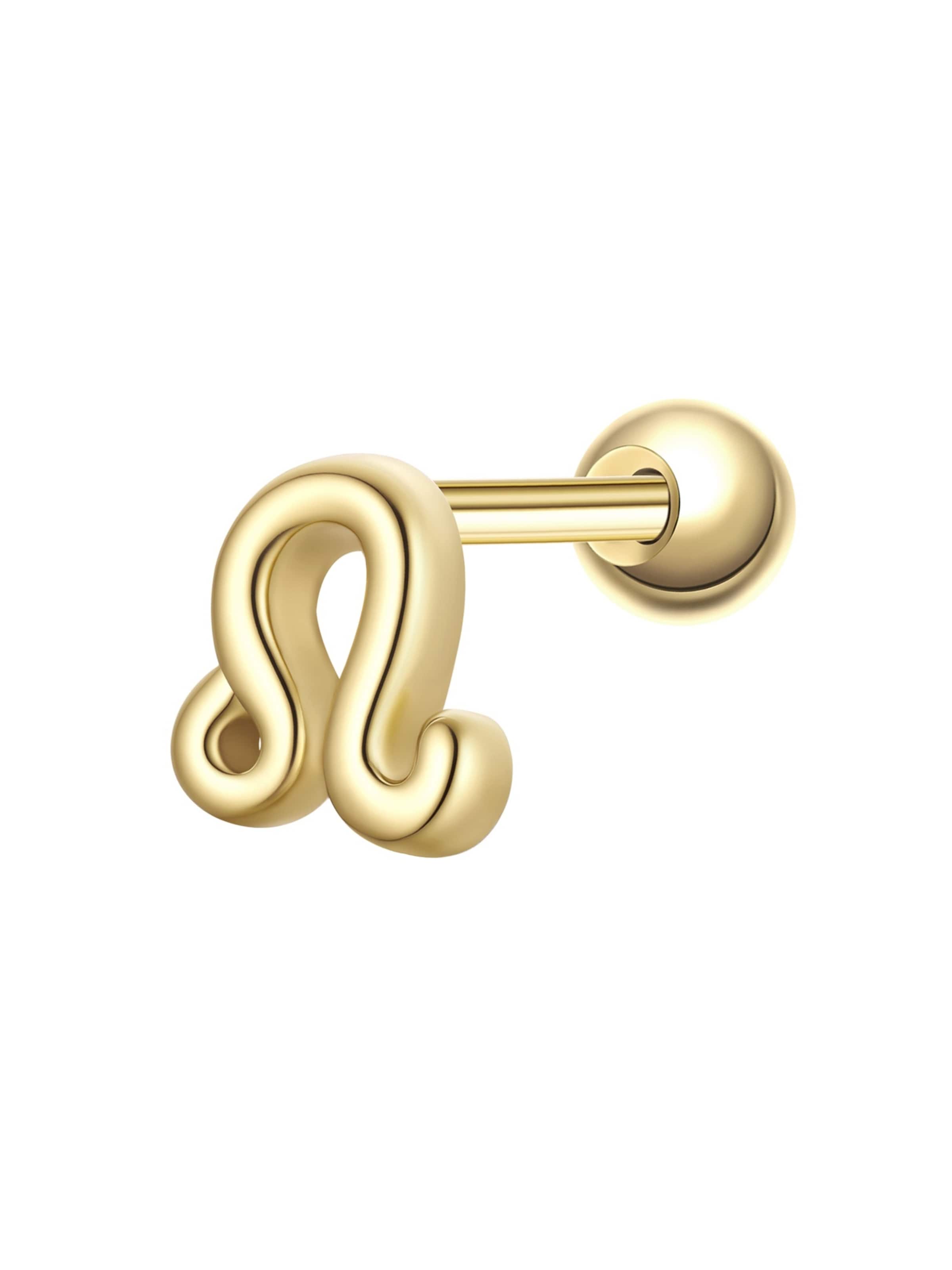 Bijou piercing Glanzstücke München en or : devant