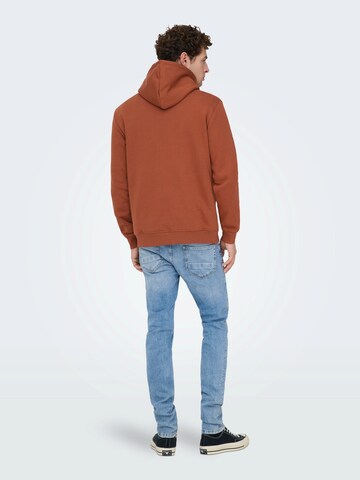 Only & Sons Sweatshirt 'ONSCONNOR' in Rot