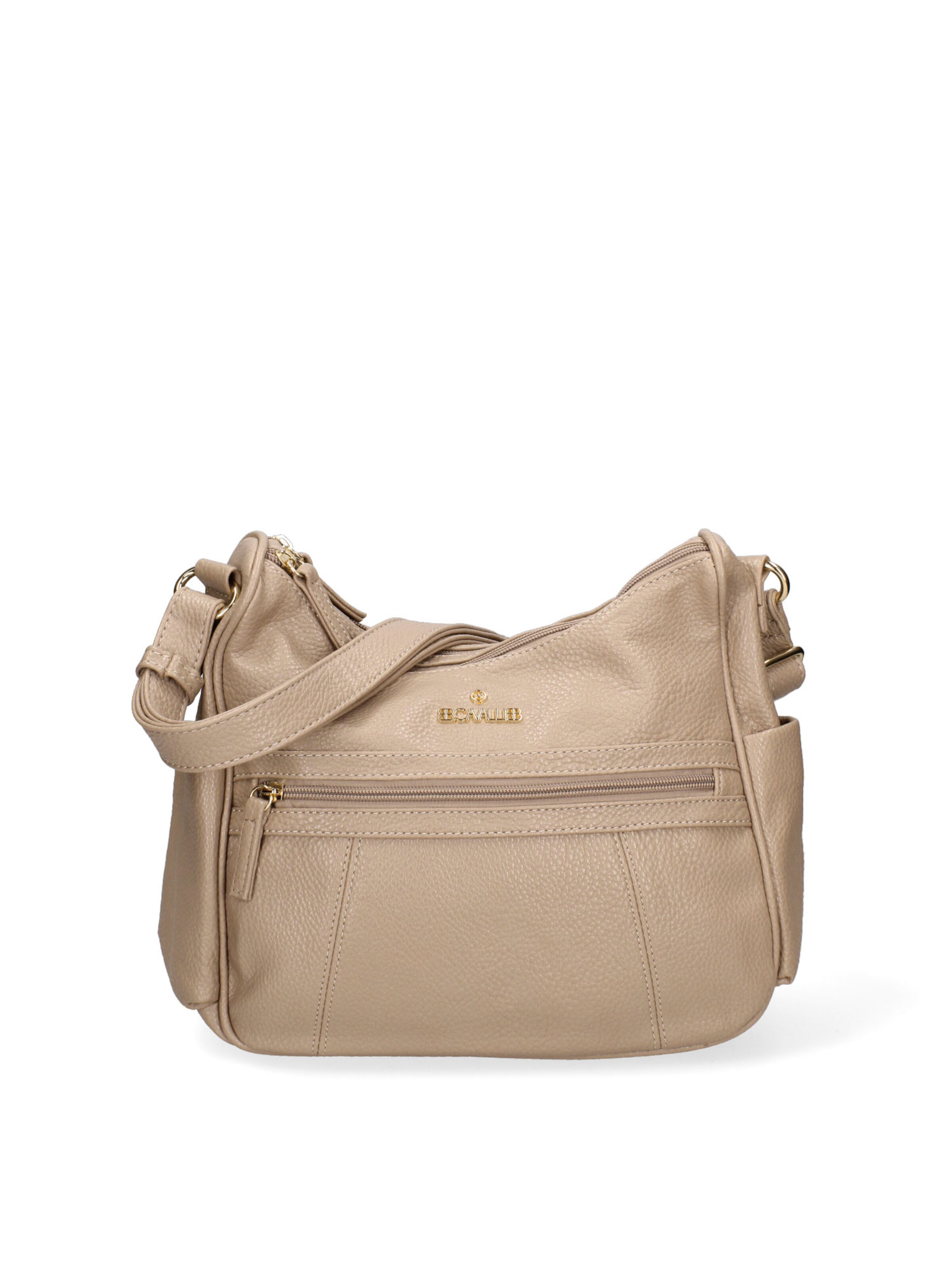 Borsa a tracolla 'Borsa a Tracolla Donna B Cavalli Ecopelle Zip Tasche Multiple 28x24cm' di B. Cavalli in grigio: frontale