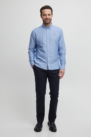 FQ1924 Regular fit Button Up Shirt 'Fqerlendur' in Blue