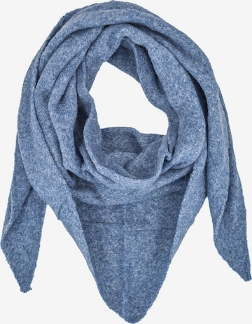 styleBREAKER Tuch 'Leichtes Strick Dreieckstuch Woll-Anteil' in Blau: Vorderseite