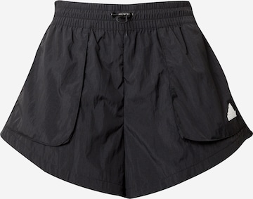 Regular Pantaloni sport de la ADIDAS SPORTSWEAR pe negru: față