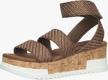 LAZAMANI Sandals in Brown: front