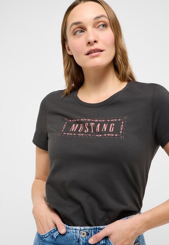 MUSTANG T-Shirt 'Alma' in Schwarz