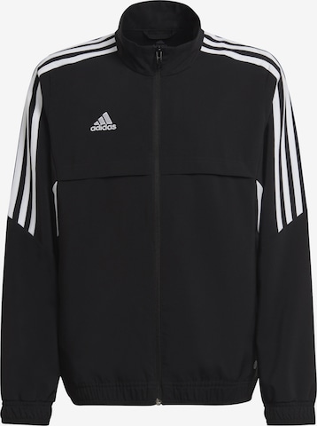ADIDAS PERFORMANCE Athletic Jacket in Black: front
