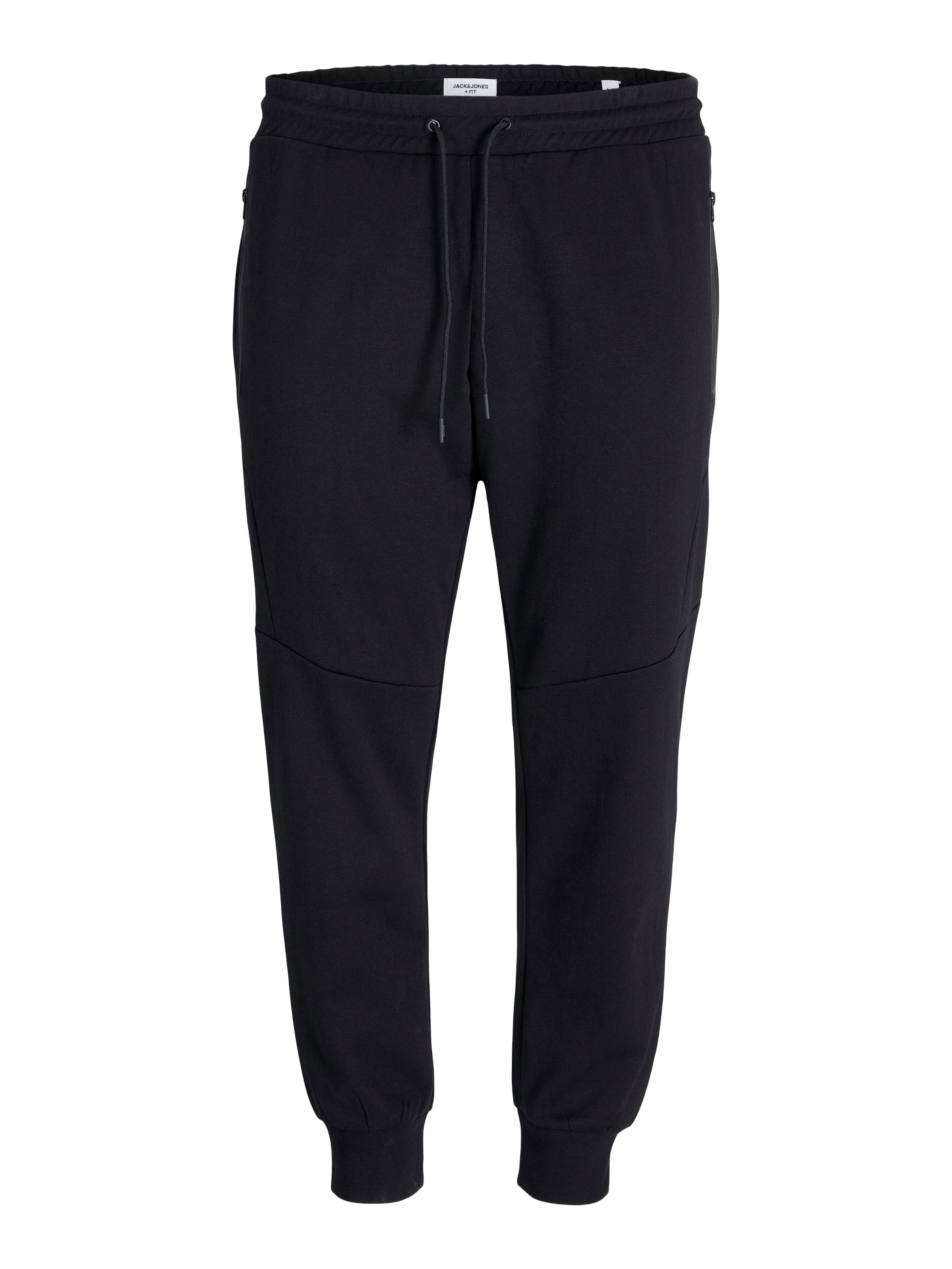 Jack & Jones Plus Ozke Hlače 'JJFUSION' | črna barva: sprednja stran