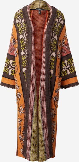 Marc Cain Cardigan en beige / marron / vert / orange, Vue avec produit