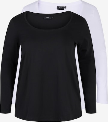 Zizzi Blouse in Black: front