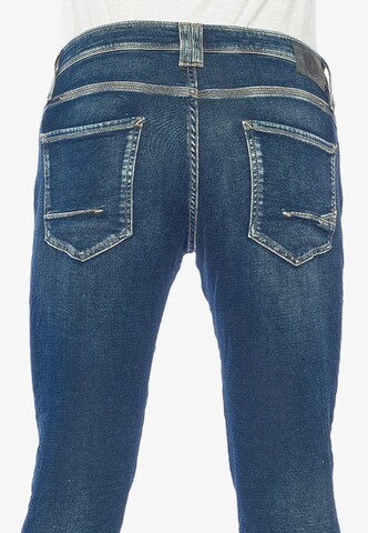Coupe slim Jean '700/11JO' Le Temps Des Cerises en bleu