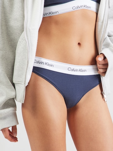 Calvin Klein Underwear String bugyik - kék: elől
