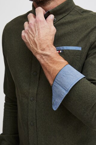 FQ1924 Comfort fit Button Up Shirt 'Steven' in Green