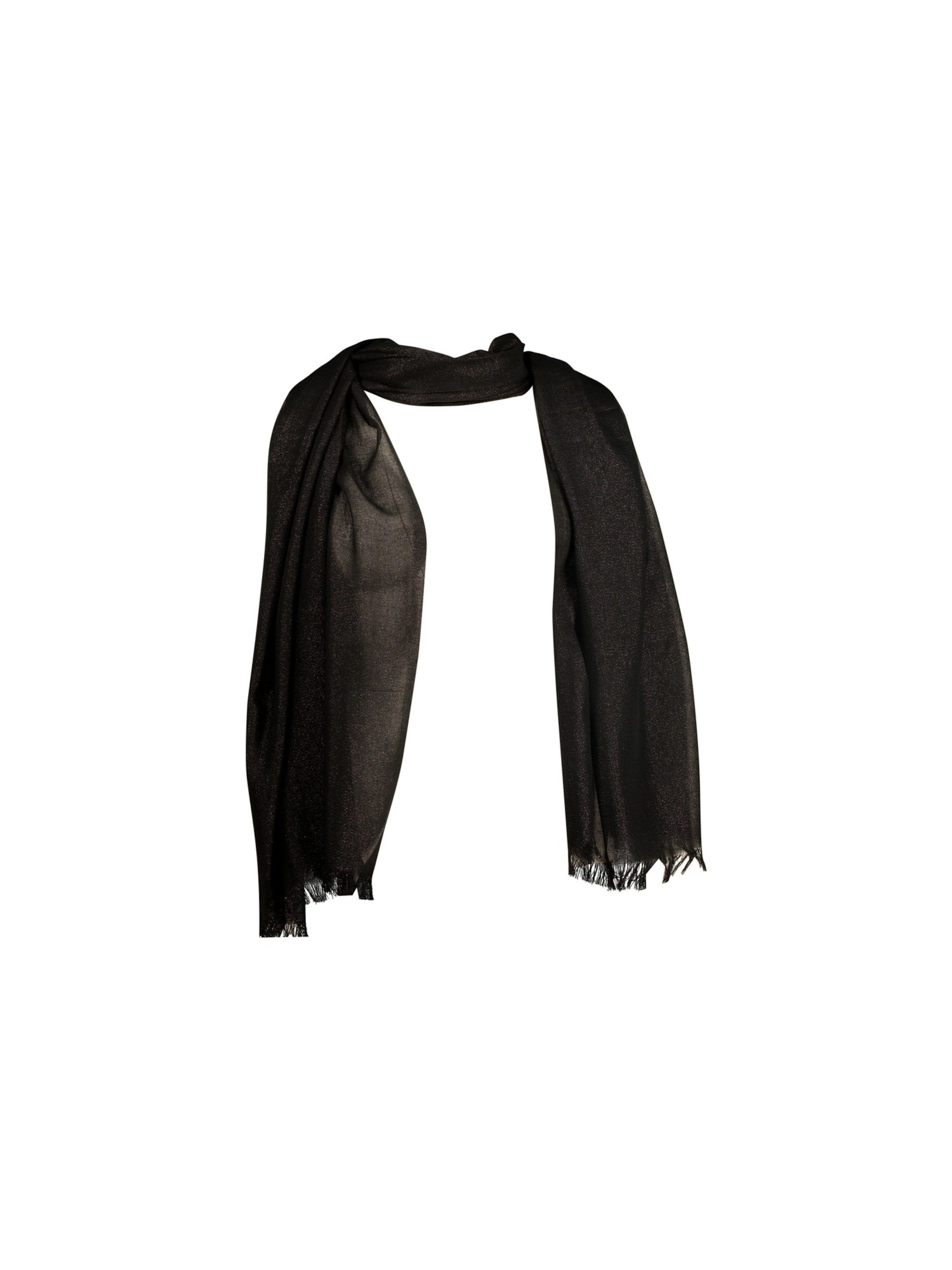 Écharpe 'Meredith' Deeluxe en noir : devant