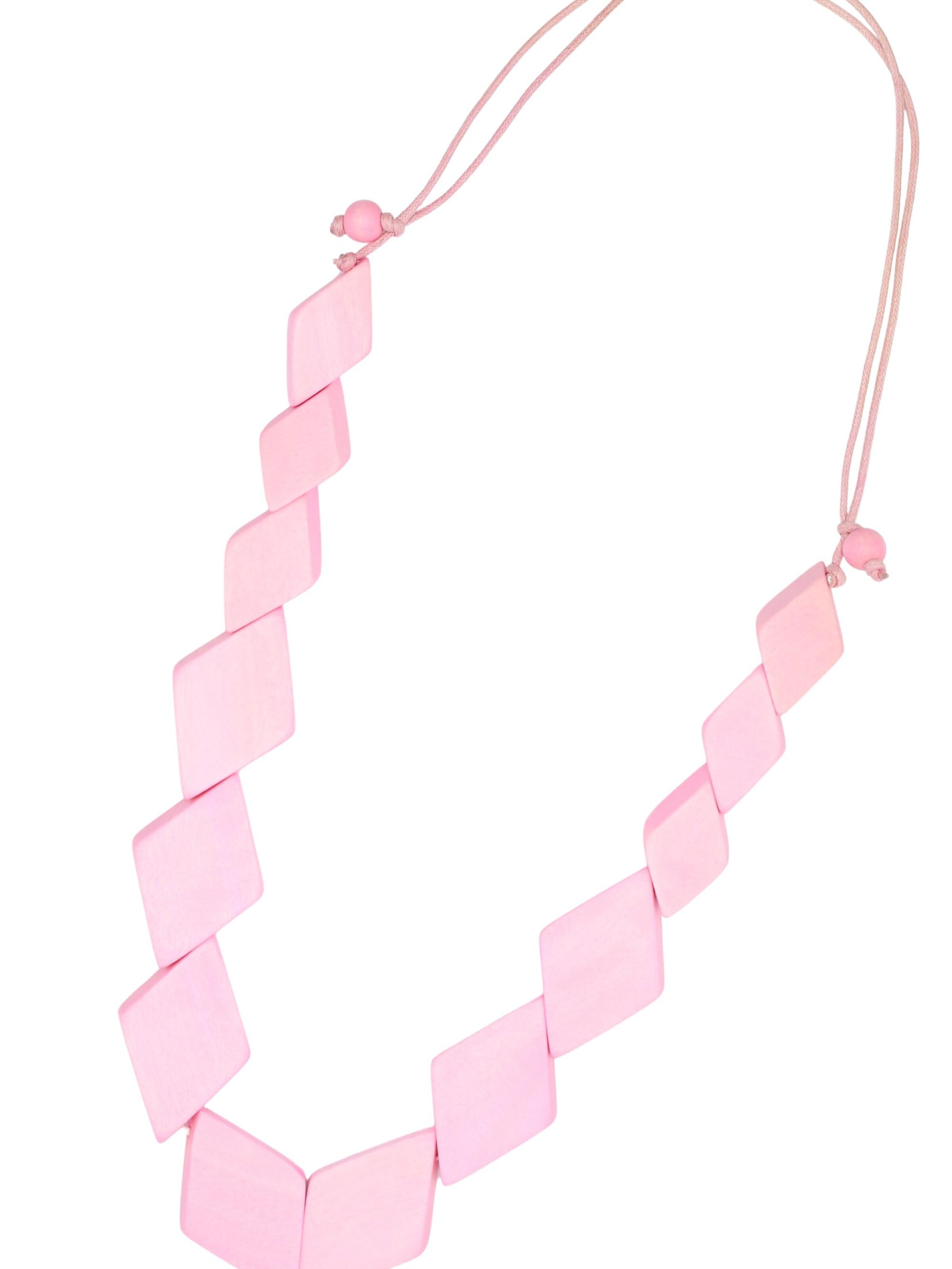 COLLEZIONE ALESSANDRO Kette 'Raute'‌‌‌‌‌‌‌ in Pink: Vorderseite