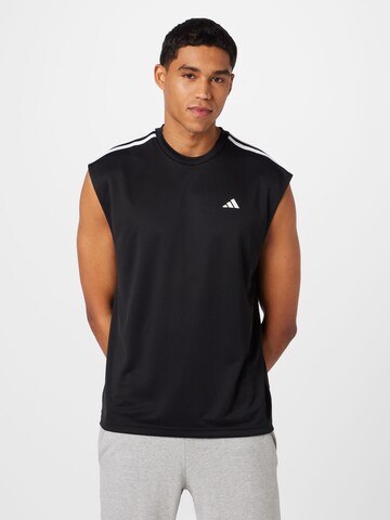 ADIDAS PERFORMANCE Performance Shirt 'All World' in Black: front