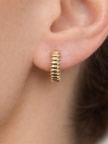 MUSE of my own Ohrringe 'Ridge Hoops'‌‌‌‌‌‌‌ in Gold