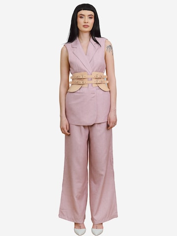 Haute Cuir Riem 'Peplum Maia Corset Belt' in Beige