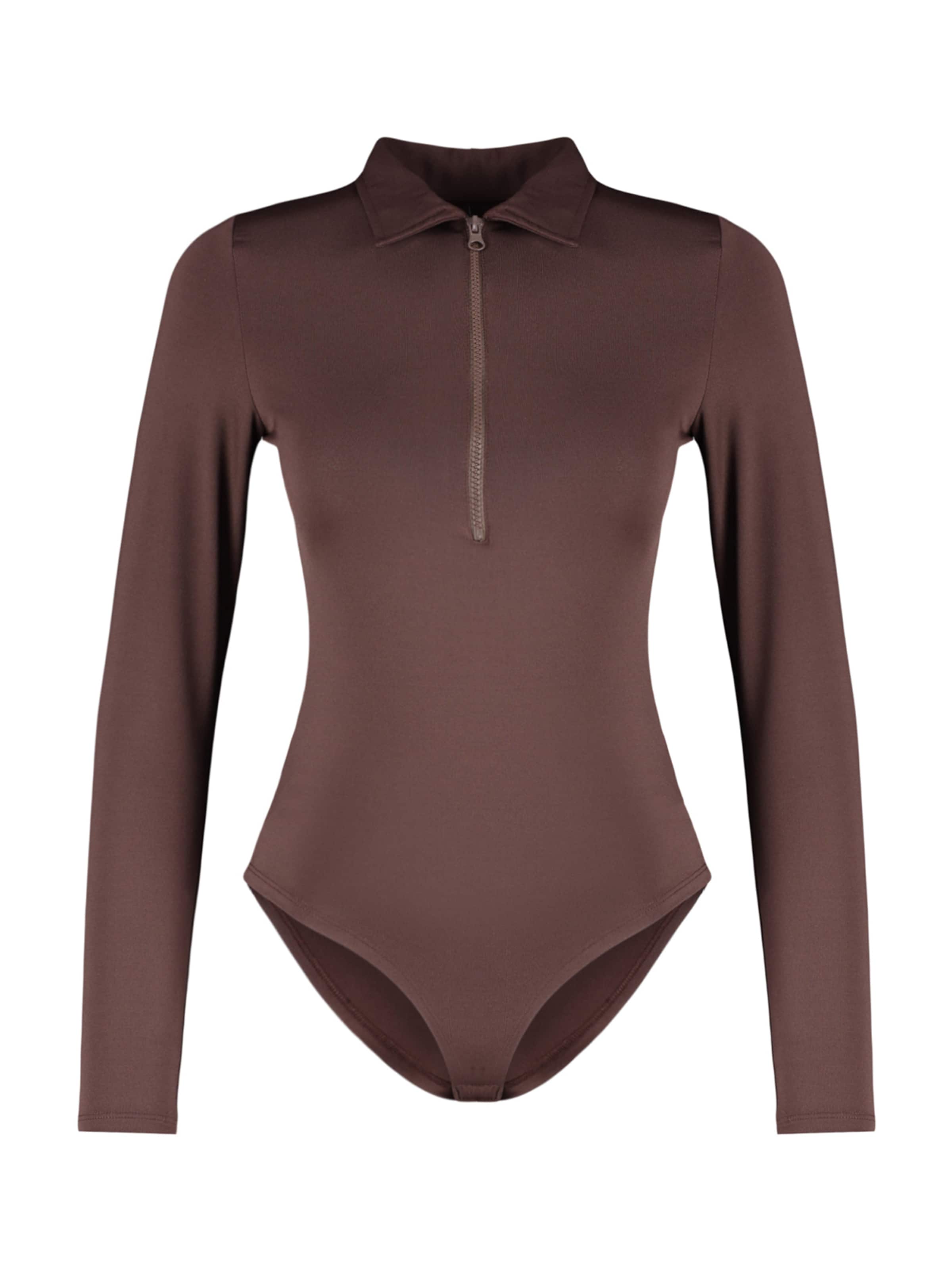 Shirtbody Trendyol en marron : devant