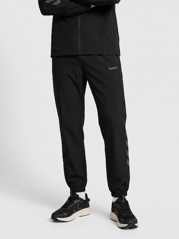 Hummel Regular Sports trousers in Black: front
