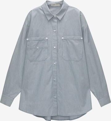 Pull&Bear Blouse in Blue: front