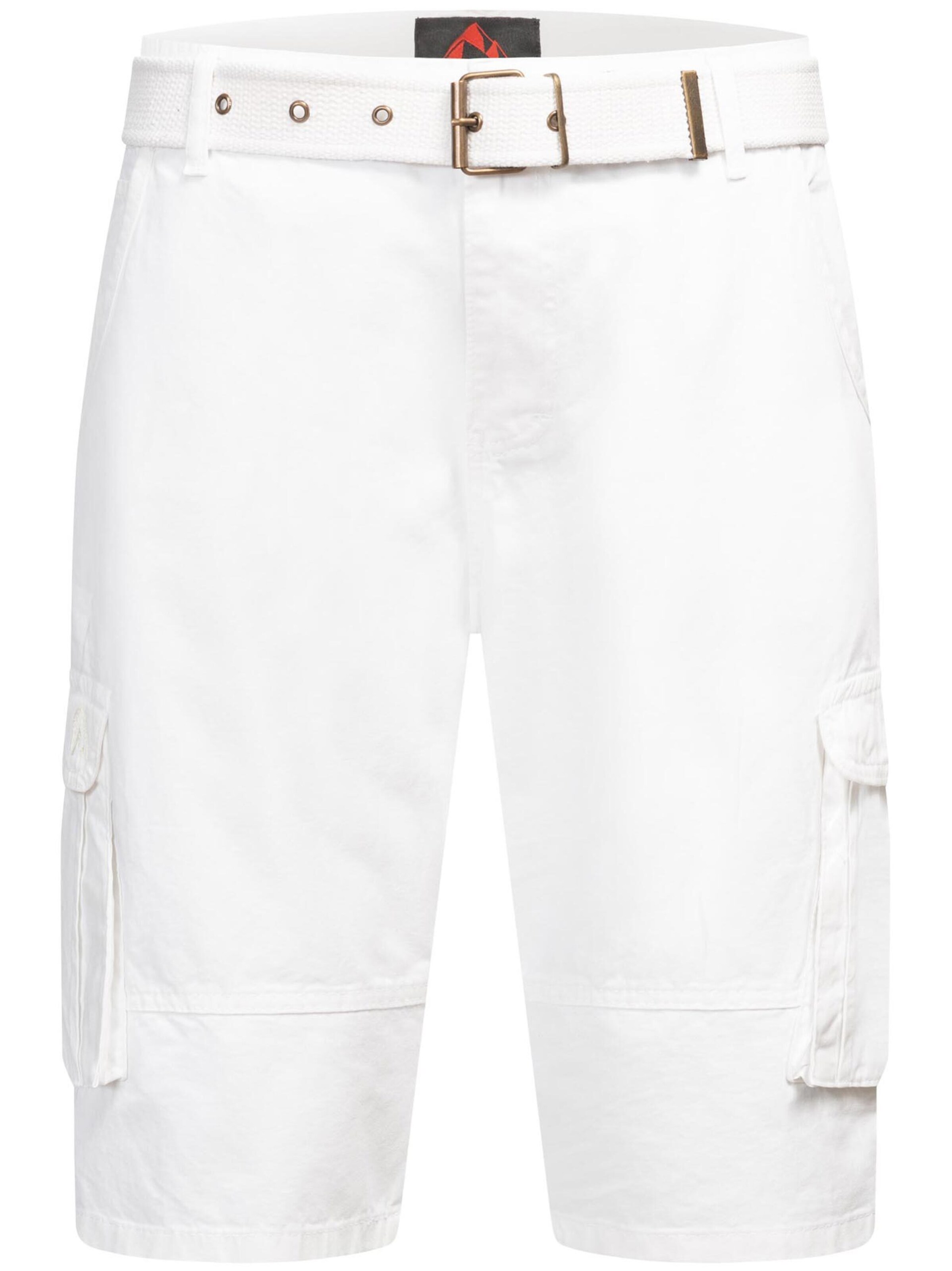 Arctic Seven Regular Cargo trousers in White: front