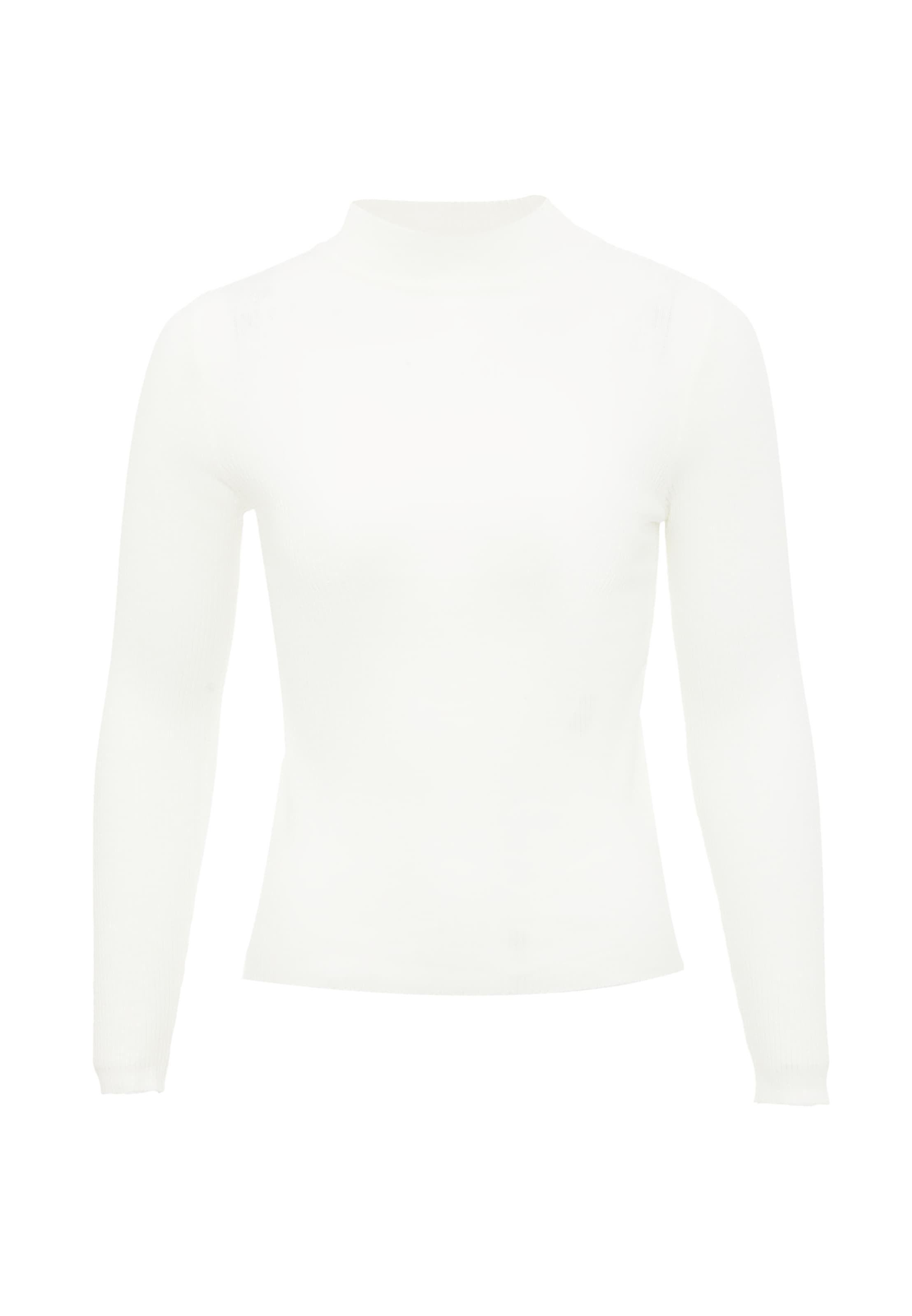 leo basics Sweater in White: front