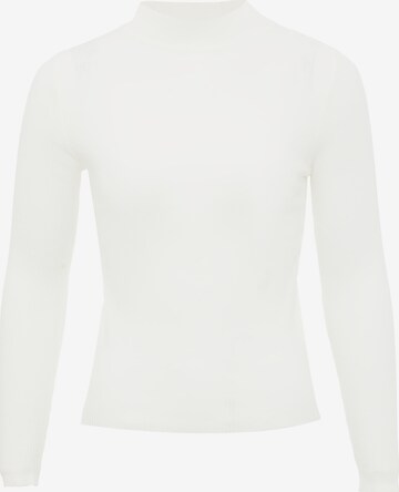 leo basics Sweater in White: front