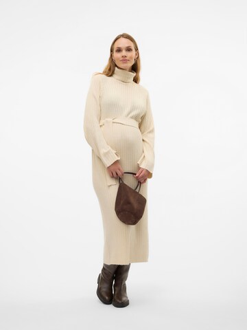MAMALICIOUS Knit dress in Beige
