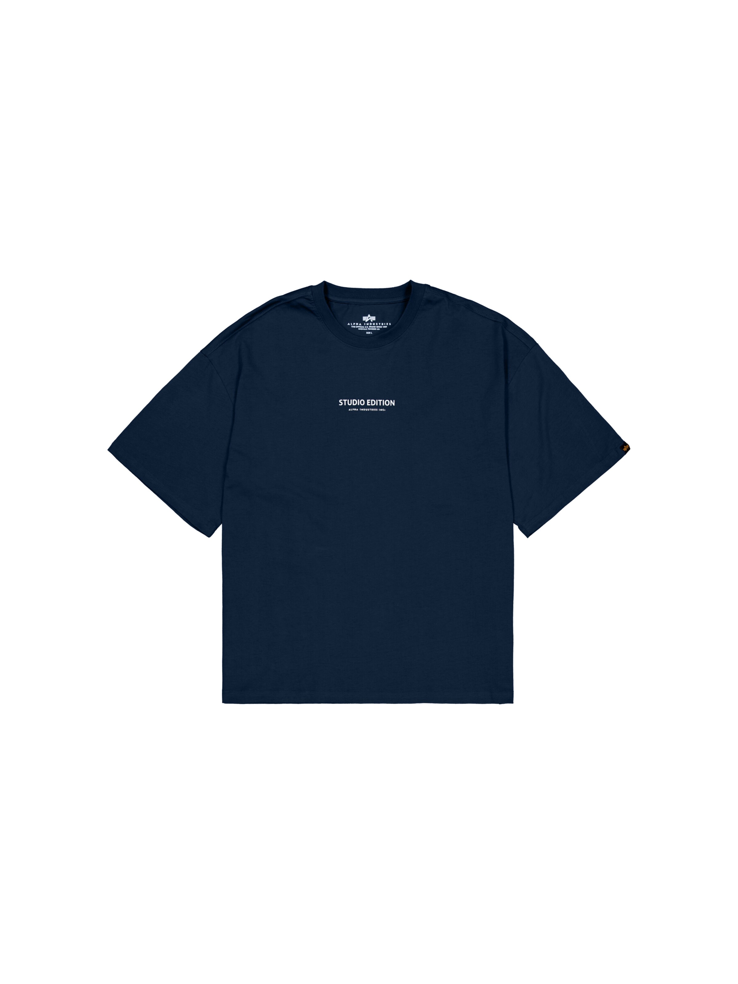 T-Shirt 'Studio Edition' ALPHA INDUSTRIES en bleu : devant