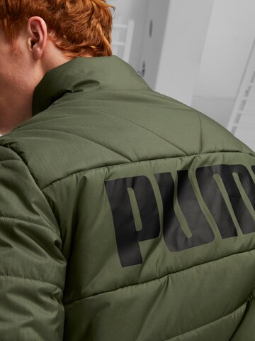 PUMA Weatherproof jacket 'Essentials+' in Green