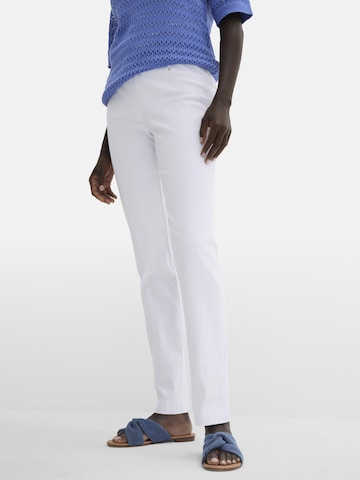 bonprix Slimfit Hose in Weiß: Vorderseite