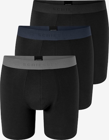 SCHIESSER Boxer shorts '95/5 Multipacks' in Black: front