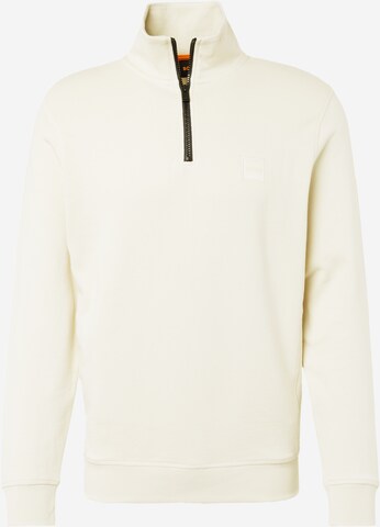 BOSS Sweatshirt 'Zetrust' in Beige: voorkant