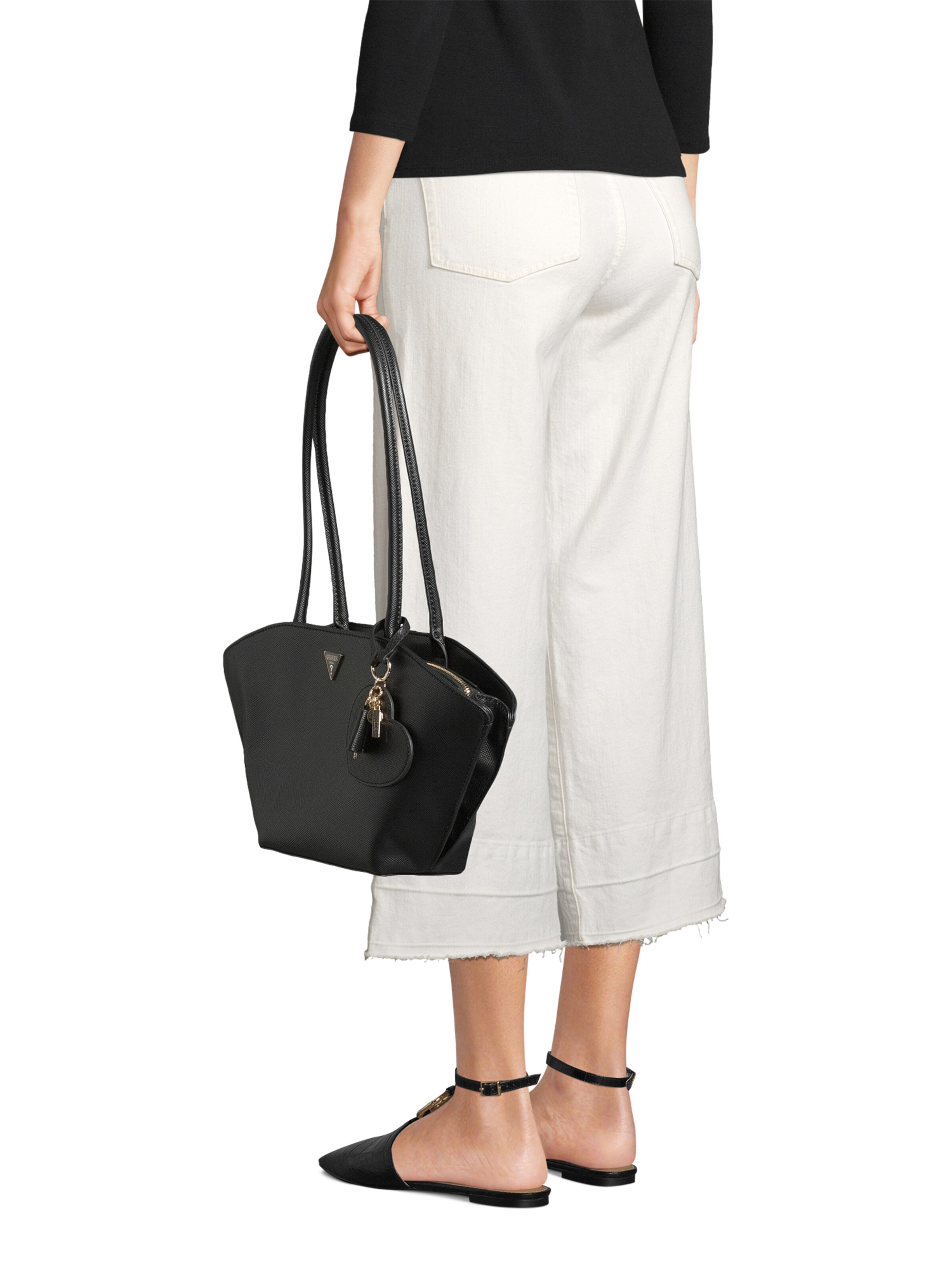 Borsa a spalla 'Bolena' di GUESS in nero