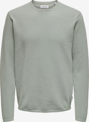 Only & Sons Sweater 'Felix' in Green: front