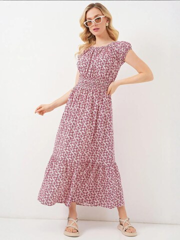 Bigdart - Vestido de verão em vermelho: frente