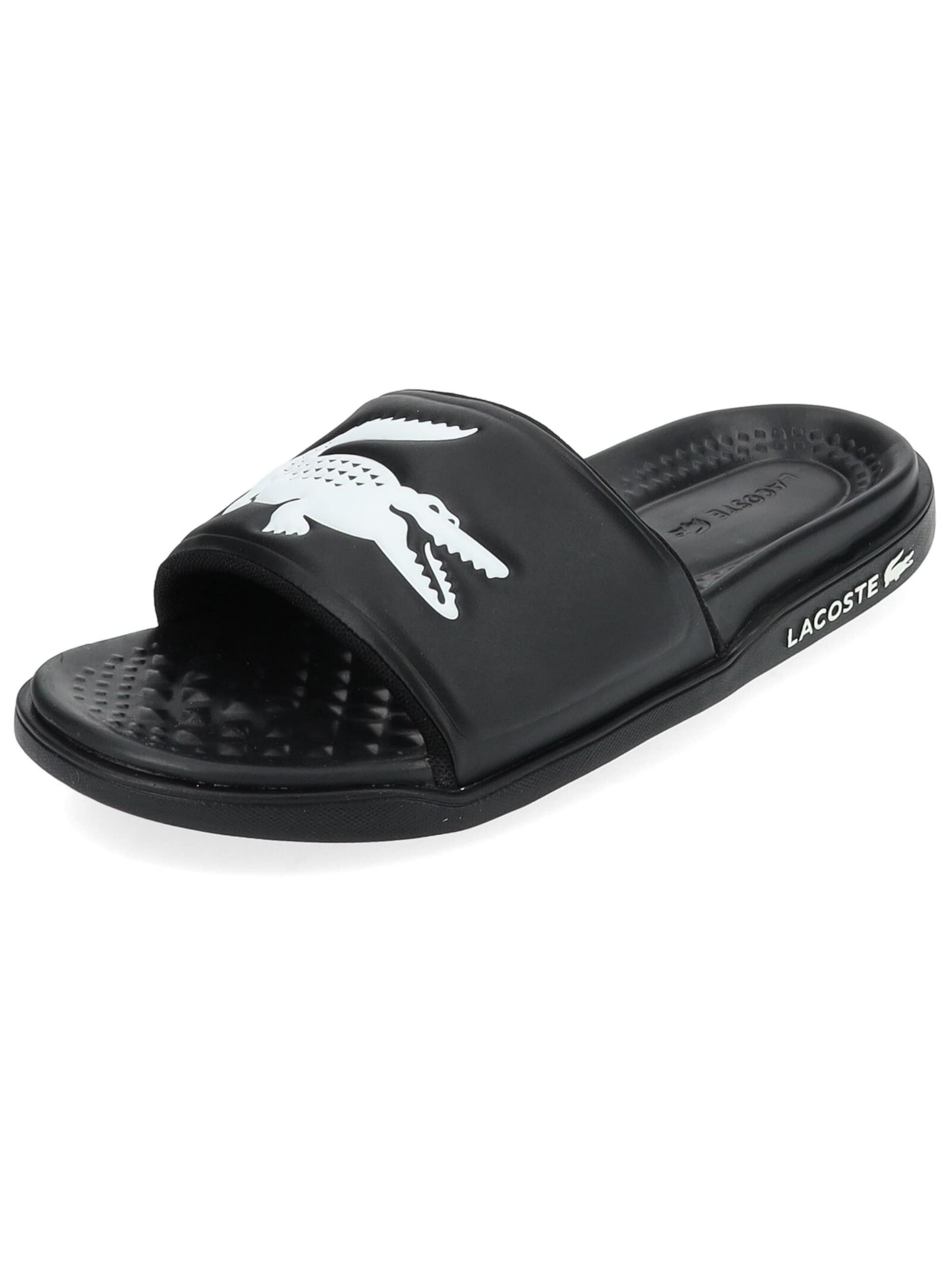Mule 'Dualiste' LACOSTE en noir : devant