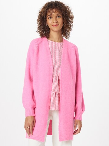 Frieda & Freddies NY Gebreid vest in Roze: voorkant