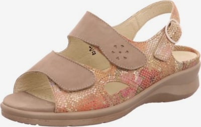 WALDLÄUFER Sandale in creme / altrosa, Produktansicht