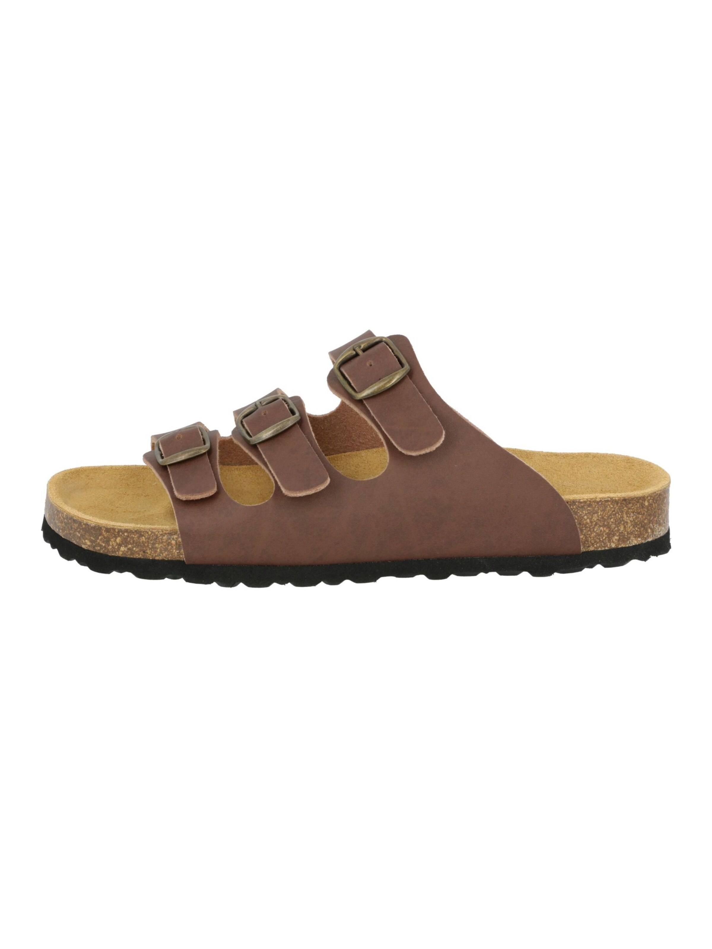 LICO Pantolette 'Bioline Lady' in Braun