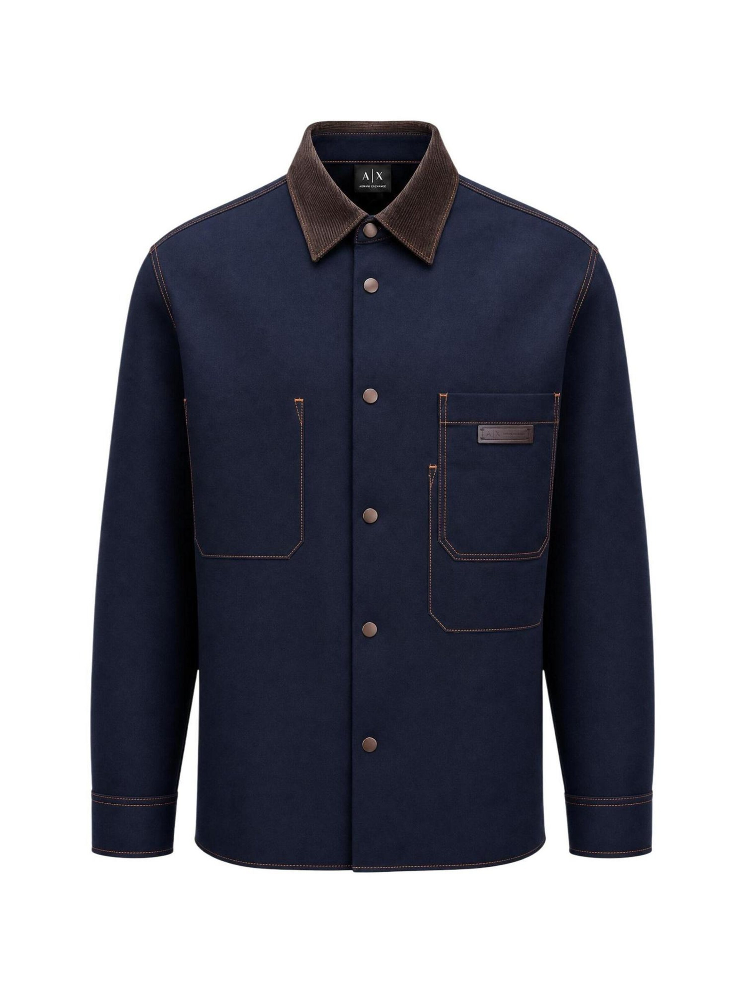 ARMANI EXCHANGE Tussenjas in Blauw: voorkant