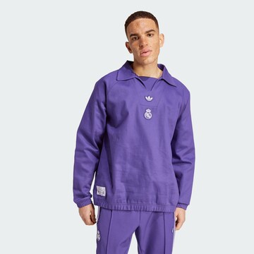 T-Shirt 'Real Madrid Terrace Icons' ADIDAS ORIGINALS en violet : devant