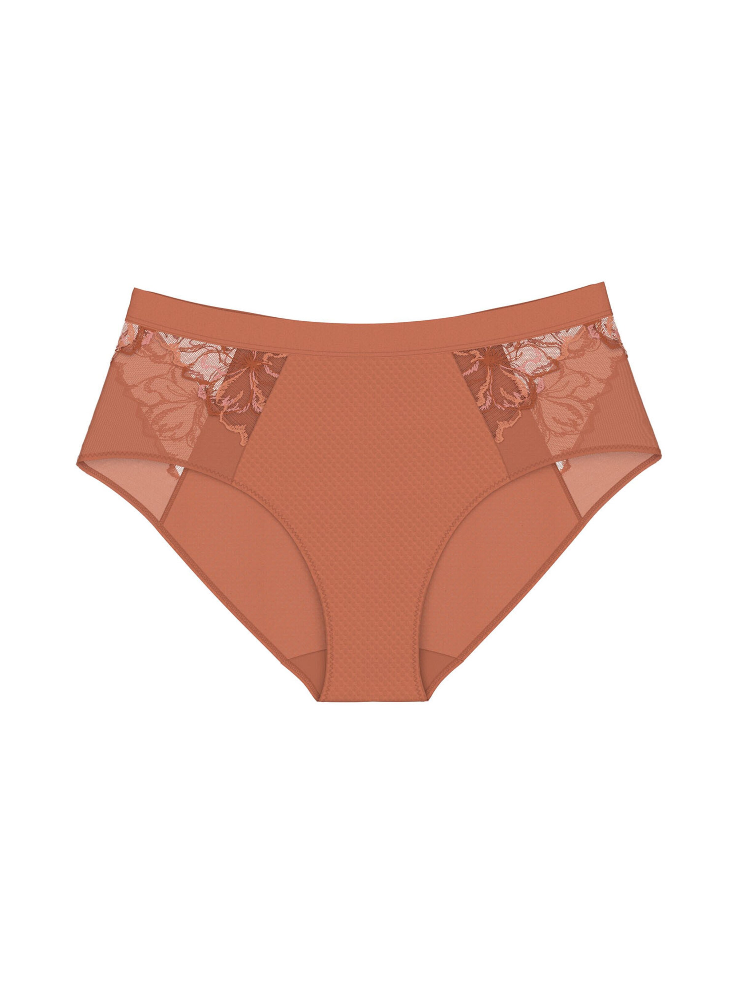 TRIUMPH Slip ' Wild Azalea Florale ' in Oranje: voorkant