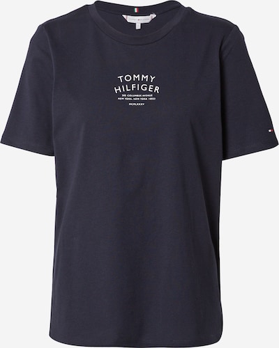 TOMMY HILFIGER Camiseta en azul noche / rojo fuego / blanco, Vista del producto