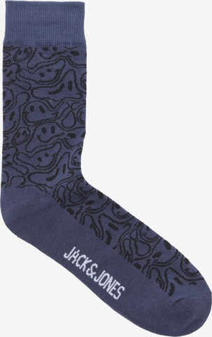 Chaussettes 'SMILEY' JACK & JONES en bleu