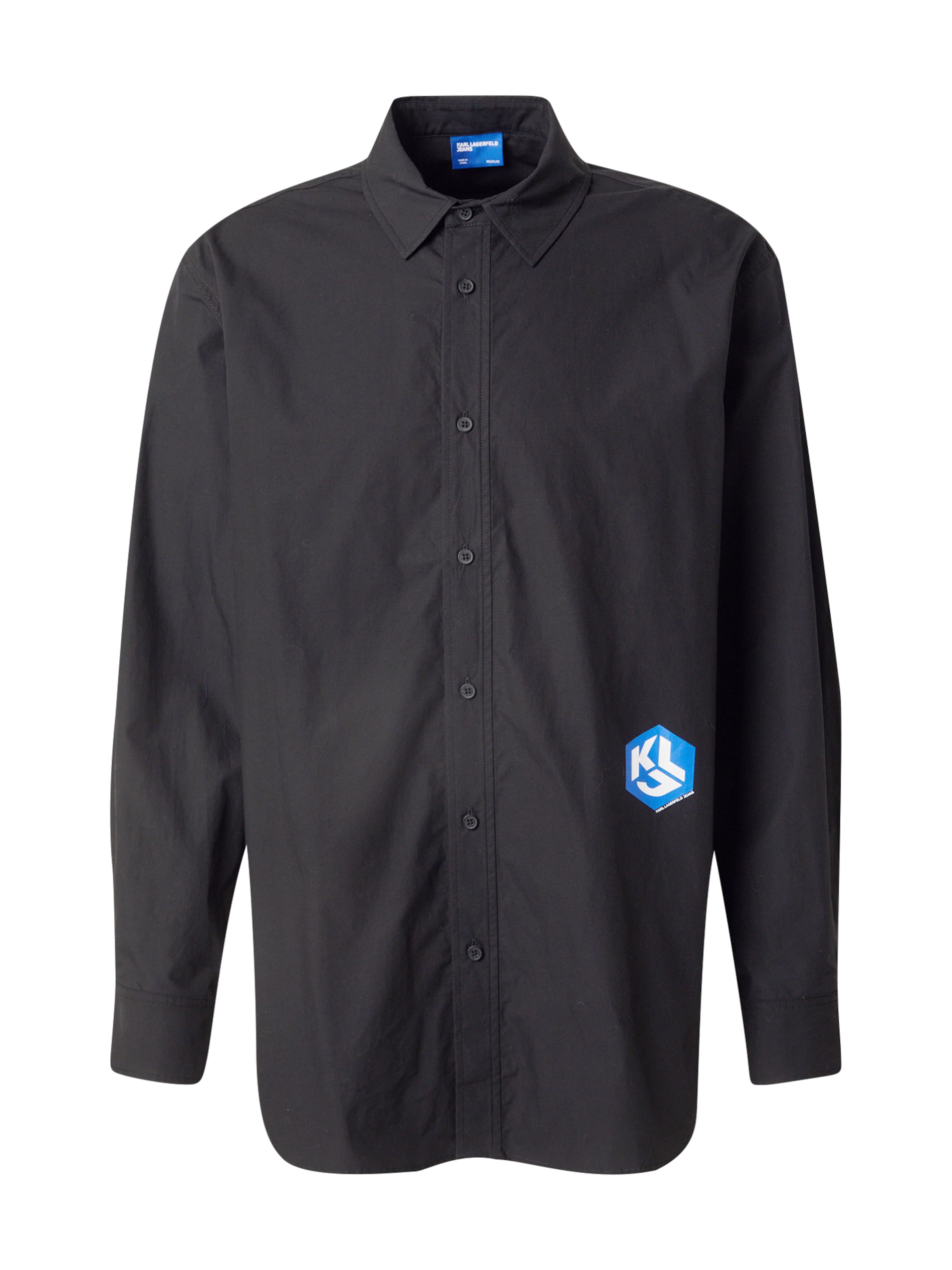 KARL LAGERFELD JEANS Comfort Fit Skjorte i sort: forside
